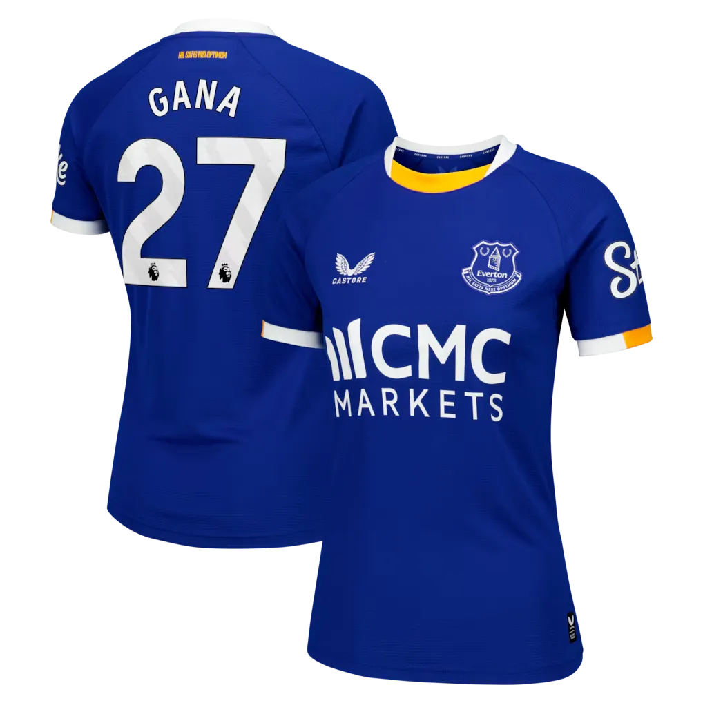 Everton Castore Home Replica Shirt 2026-27 - Womens With Gana 27 printing