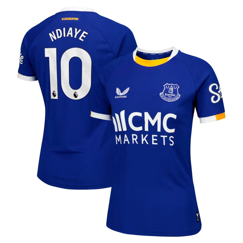 Everton Castore Home Replica Shirt 2026-27 - Womens With Ndiaye 10 printing