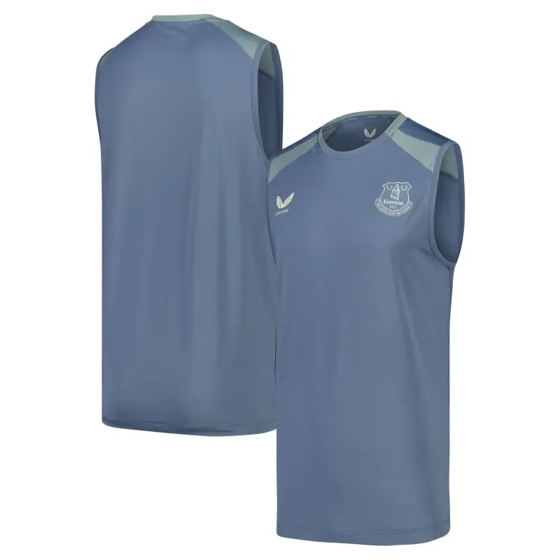 Everton Castore Players Training Vest - Blue