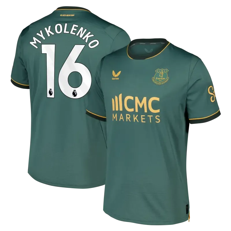 Everton Castore Third Pro Shirt 2026-27 With Mykolenko 16 printing