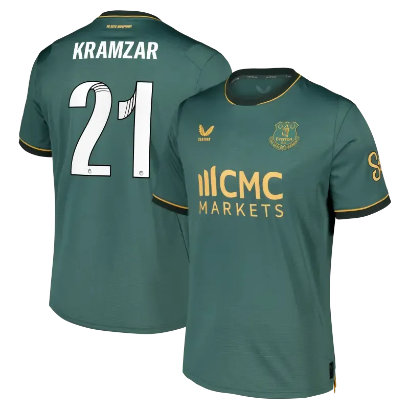 Everton WSL Castore Third Pro Shirt 2026-27 With Kramzar 21 printing