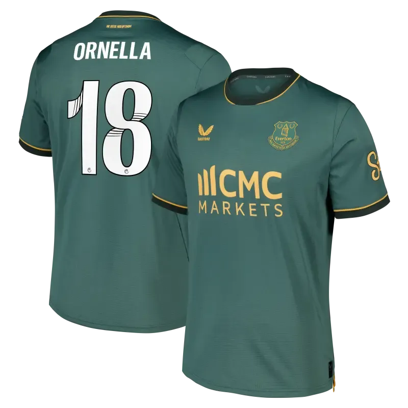 Everton WSL Castore Third Pro Shirt 2026-27 With Ornella 18 printing