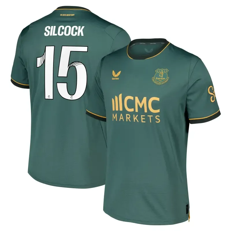 Everton WSL Castore Third Pro Shirt 2026-27 With Silcock 15 printing