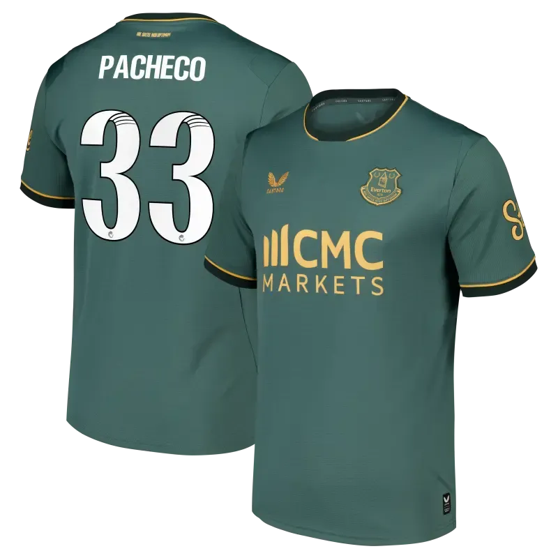Everton WSL Castore Third Replica Shirt 2026-27 With Pacheco 33 printing