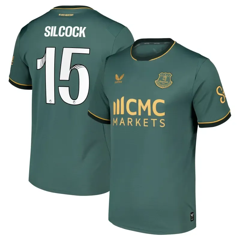 Everton WSL Castore Third Replica Shirt 2026-27 With Silcock 15 printing